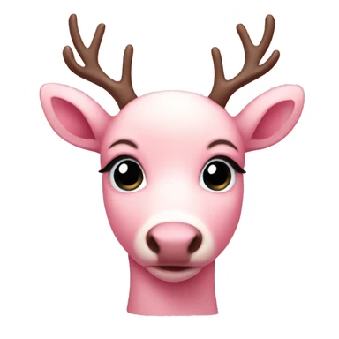 Baby pink reindeer  sticker