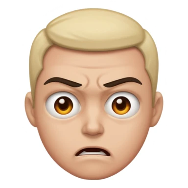  can't express expressionless ,anger just staring at  sticker