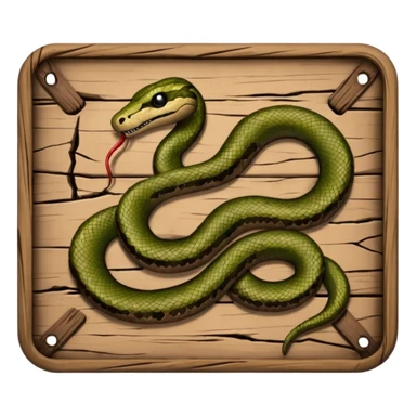 Sign that reads “Blame Snakes” sticker