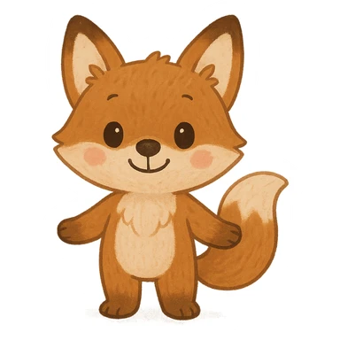 cute animal character, charming and friendly, general style sticker