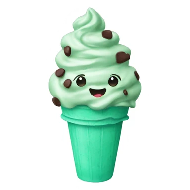 mint chocolate chip ice cream sticker