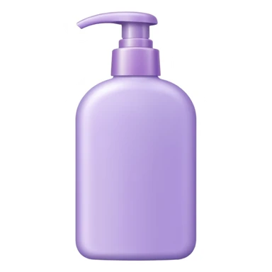 light lilac shampoo bottle for hair care sticker