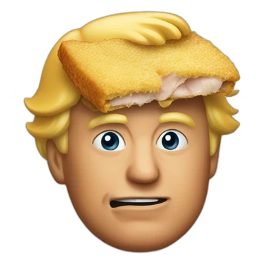 Trump eat chicken  sticker