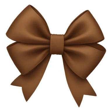 Brown bow  sticker