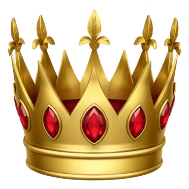 Gold laurel crown with crimson core. sticker