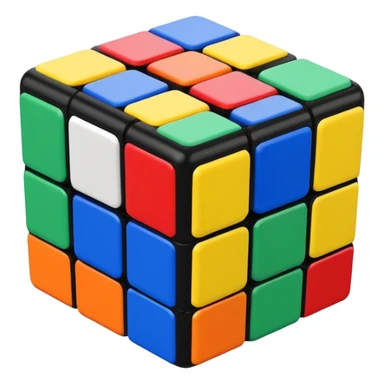 a 3×3 rubik's cube sticker