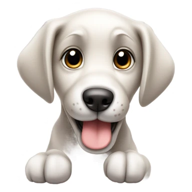 happy coquette puppy sticker