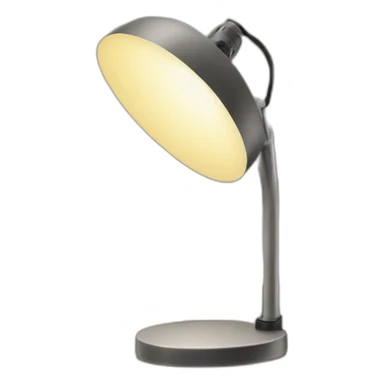 a desk lamp standing on a table sticker