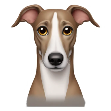 Brown whippet sticker