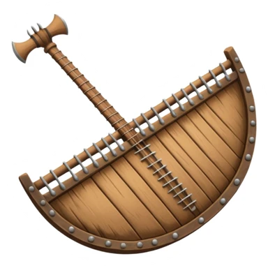 ancient Viking musical instrument sticker