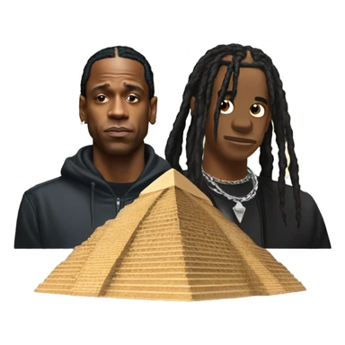 Pyramid and Travis scott sticker