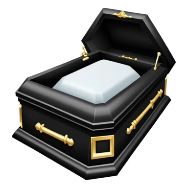 casket heing burried sticker