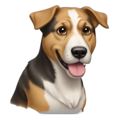 Chien qui fait pipi sticker