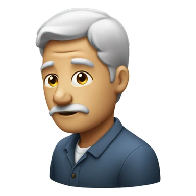 a man thinking what it is sticker