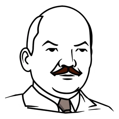 portrait of Lenin sticker