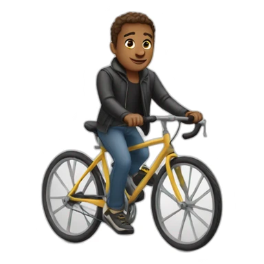 Julian sur un velo sticker