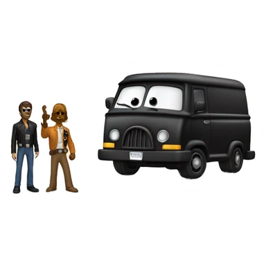 Real 3d Darth Vader’s and Scooby Doo’s mystery van sticker