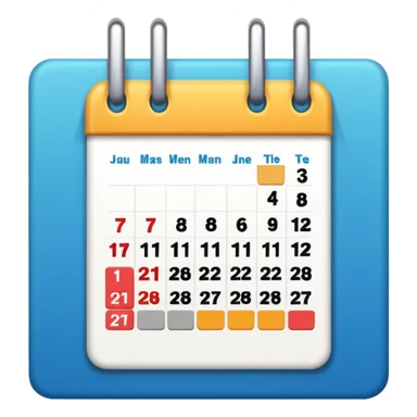 building calendar sticker