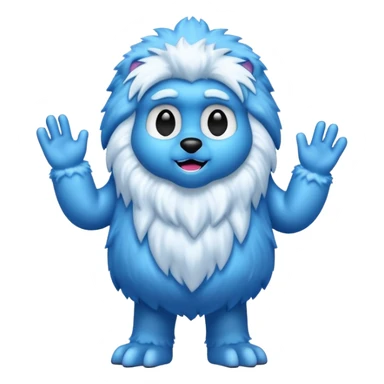 BLUE SNOW YETI sticker