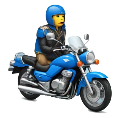 King blue suzuki motor bike sticker