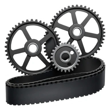 car timing belt with gears sticker