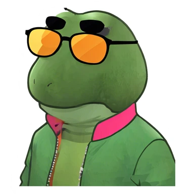 Cool masked goober dude  sticker