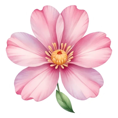 Pink Pastel Flower sticker