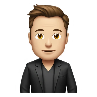 elon musk with night dress sticker