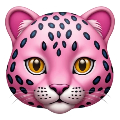 pink leopard sticker