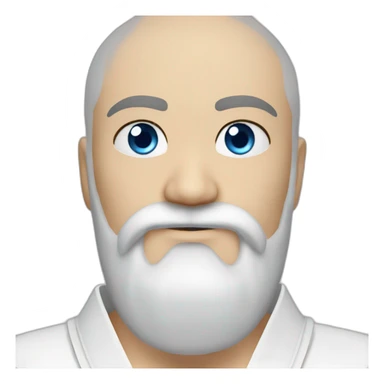 Kyokushin blue eyes beard with  sticker