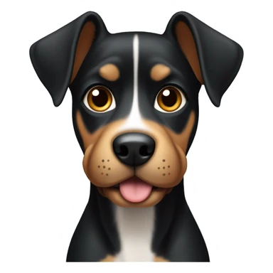 Black and tan short haired dog sticker