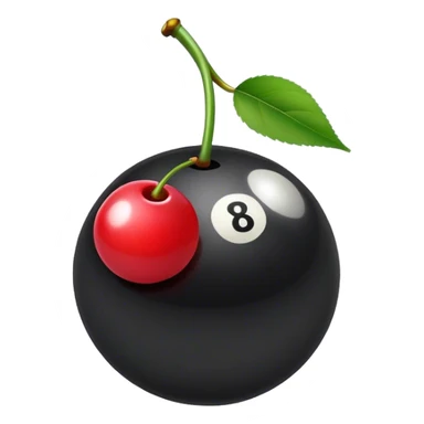 8ball cherries sticker