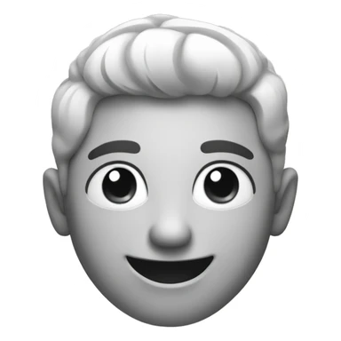 monochrome smile with style sticker