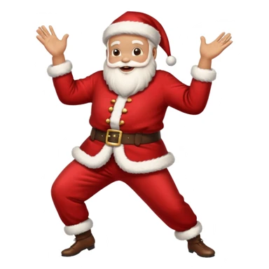 Santa Claus dancing butt sticker