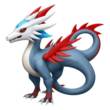 Silvally-Nargacuga-Kyurem-Latias-Salandit-Pokémon-Fakémon-fusion-animal-hybrid-creature sticker