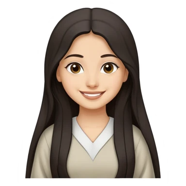 Palestinian girl smiling with long dark hair wearing a thobe dress, minimal background sticker