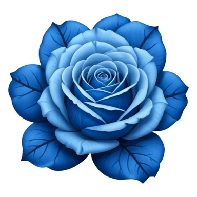 Blue rose aesthetic sticker