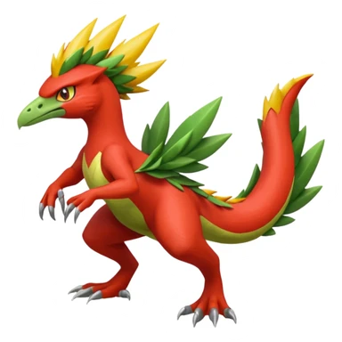 Blaziken-Sceptile-fusion sticker