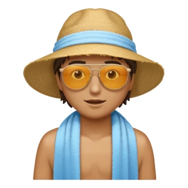 Light, airy, bright image of someone using the CoolTowel outdoors (gym, travel, or hot day) sticker