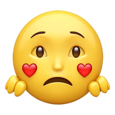 a sad emoji with broken hearts around it sticker