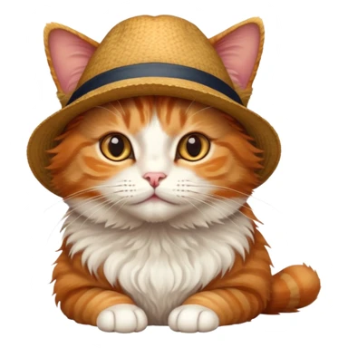 Kot w kapeluszu sticker