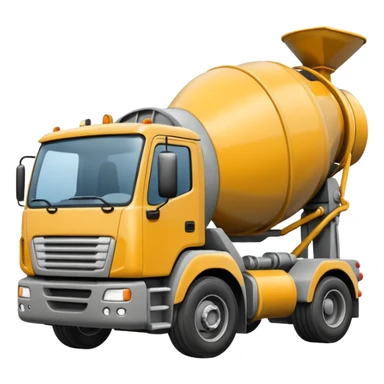 Concrete truck sticker