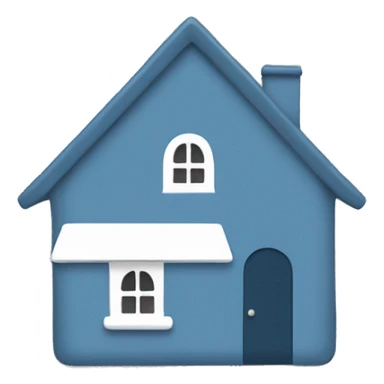 A slate blue #6A5ACD single heart with the words "One Click Home" in a warm and friendly way.  sticker