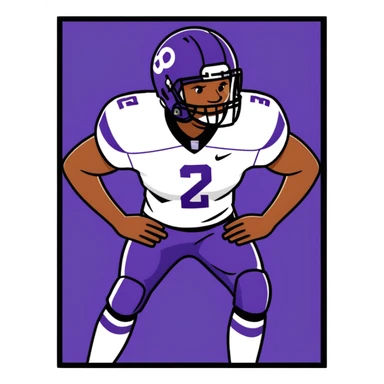 Football cards was Justin Jefferson on the card sticker