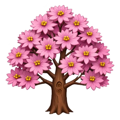 Un arbre rose  sticker