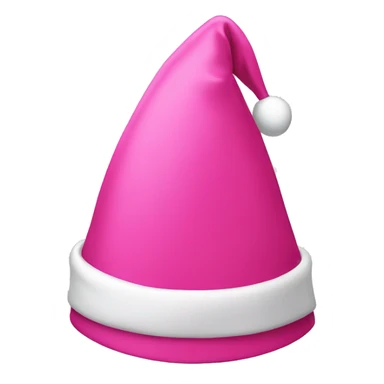 pink santa hat sticker