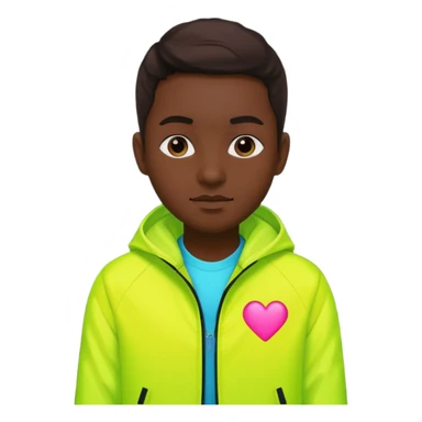 Russian underground fashion neon color jacket sticker