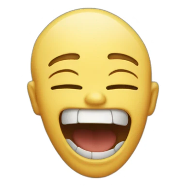 An emoji who is dead of laughing sticker