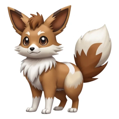 Furret-Lycanroc-Eevee-Hybrid (Full body) sticker
