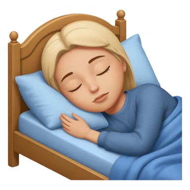 sleeping in the bed sticker